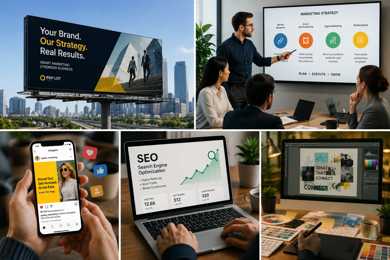 Marketing services illustration